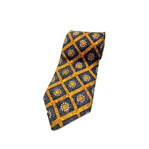 Ermenegildo Zegna Mens Tie Necktie Multicolor Floral 100% Silk Wide 065